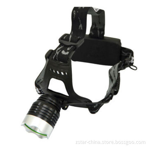 10W Aluminum Headlamp with Cree XML-T6 LED, Aluminum Material, Black color